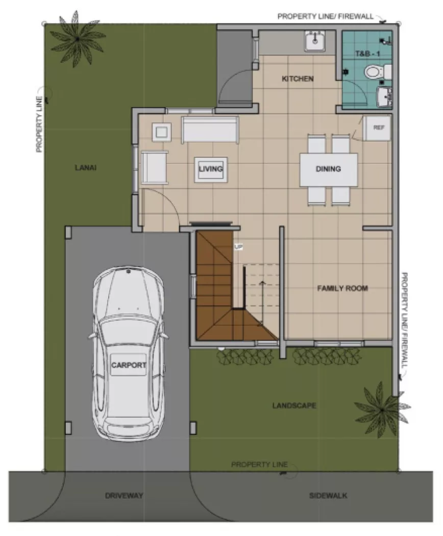 Sentrina Arya Prime Ground Floor Plan